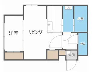 フェリオ豊平【3階】の間取り