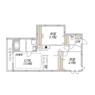 LA SEINE【2階】の間取り