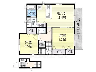 エルドール高田馬場A棟【2階】の間取り