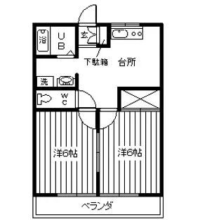ダイチヒルズ菜根【1階】の間取り
