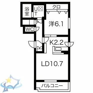 PASSIVEMANSIONSOUTH5【2階】の間取り