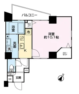 グランドゥール立教前(室内リフォーム中)【3階】の間取り