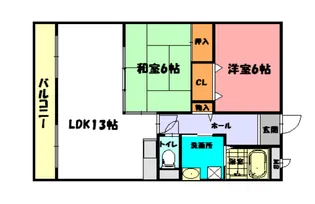 ジーライズ明石旭ヶ丘【1階】の間取り