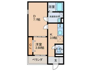F+style天美東8丁目【3階】の間取り