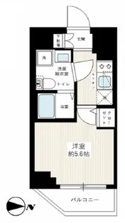 イアース横濱赤門町【4階】の間取り