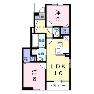 セレスティア ブルー【1階】の間取り