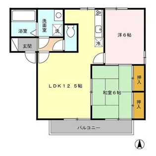 セジュールエクセレント【2階】の間取り