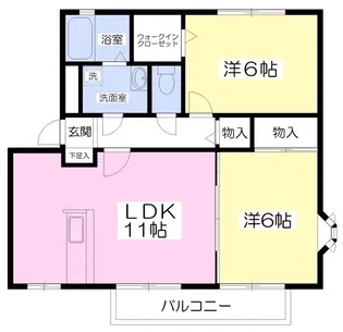 フォレスト・ガーデンB館【1階】の間取り