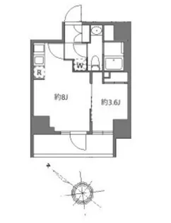 アラート横濱桜木町II【1階】の間取り