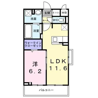 メゾンルミネ若松【2階】の間取り