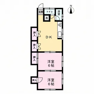 川崎ハイツ【2階】の間取り