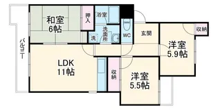 エスペランス池浦B【2階】の間取り