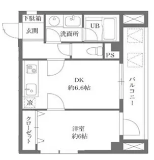 友泉巣鴨ビル【7階】の間取り