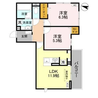 アメニティ 美南東【3階】の間取り