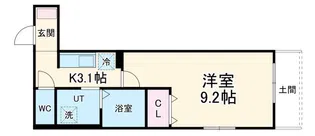 スブルース・ヴィラ【1階】の間取り