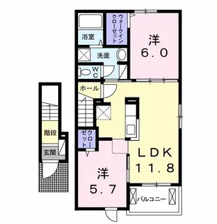 フォルシュ3丁目【2階】の間取り