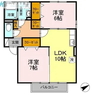 グランモア西市 A【1階】の間取り