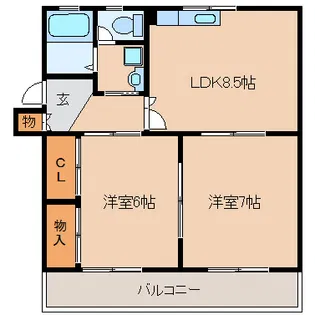 シェル幹【2階】の間取り