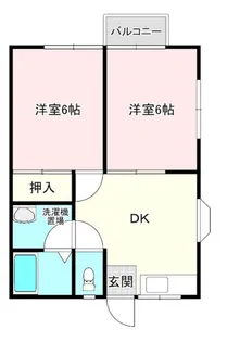 シャトルニュー前田【1階】の間取り