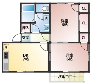 スプルース【1階】の間取り