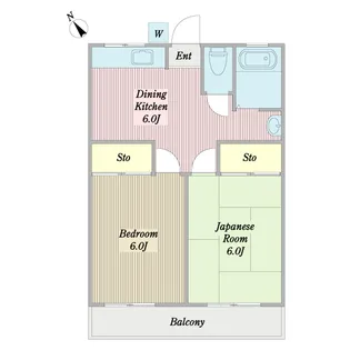 ハイツ竹沢【2階】の間取り