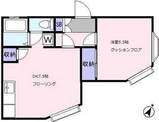 ドマーニ東が丘【1階】の間取り