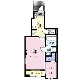 ソレイユ F【1階】の間取り