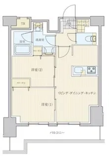 リビオメゾン南砂町【14階】の間取り