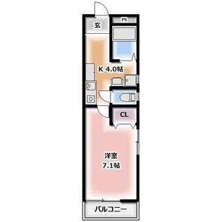 センターアイランド新松戸【1階】の間取り