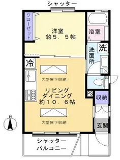 ルーチェ【1階】の間取り