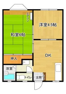 クレスト三保【1階】の間取り