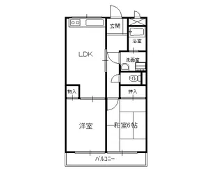 船野マンション【2階】の間取り
