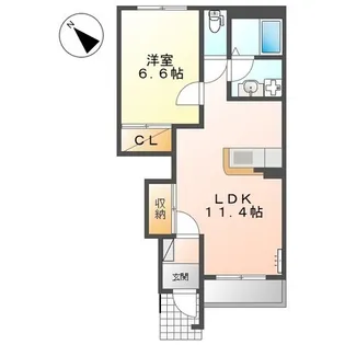 マノリア【1階】の間取り