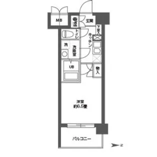 CASSIA高井田NorthCourt【9階】の間取り