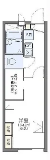 レオパレスエクシード塩浜【1階】の間取り