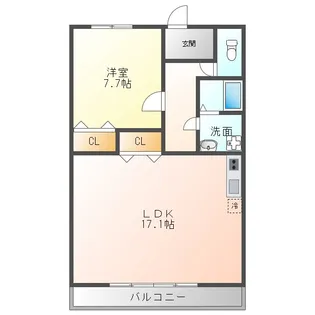 茨城県取手市新町6【マンション】の間取り