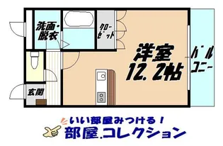 ミレニアムハイツ熊本【2階】の間取り