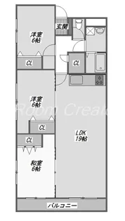 コンフォート山下【3階】の間取り