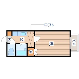 ピーセスコート【1階】の間取り