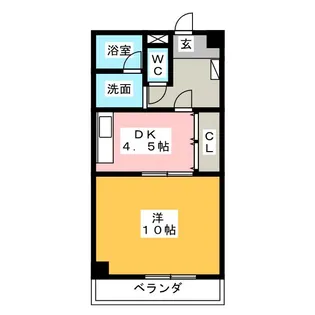末広ビル【4階】の間取り