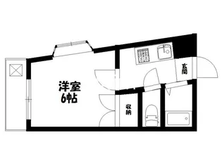 1Kの間取り画像