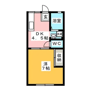 富士ハイツ【1階】の間取り