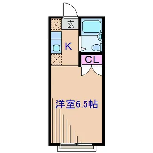 神奈川県横浜市港北区篠原北1【アパート】の間取り