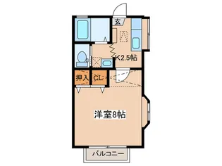 ボンワ-ル【2階】の間取り