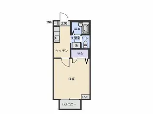 ピエス・大和町【2階】の間取り