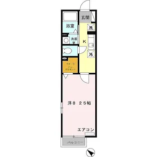 ベルテ・イマイ【1階】の間取り