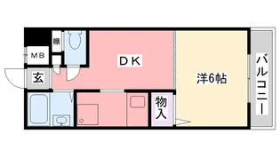 兵庫県西宮市津門呉羽町【マンション】の間取り