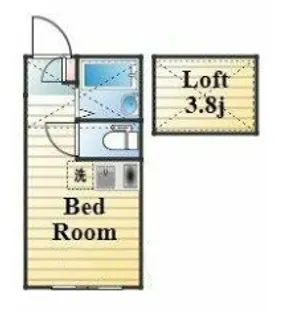 ヴィハージュ大口【1階】の間取り