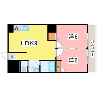 カトオテヨセビル【3階】の間取り