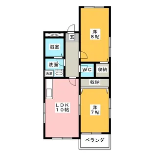 レアールカーサK【2階】の間取り